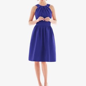 Gorgeous Alfred Sung Electric Blue cocktail dress WITH POCKETS size 4